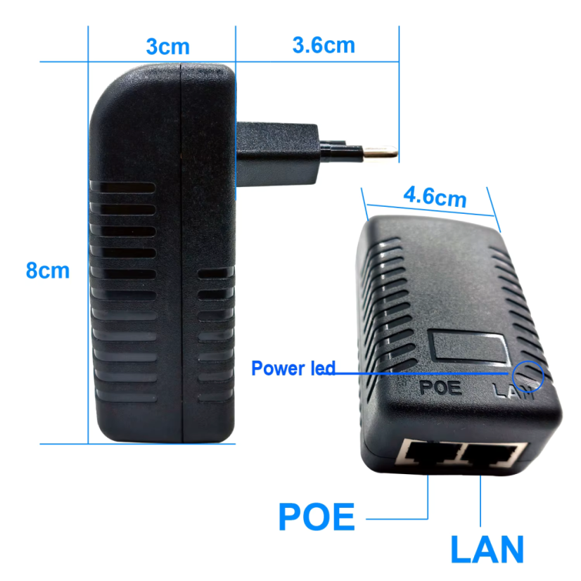 PoE Injektor 48V