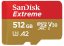 SanDisk microSDXC Extreme Speicherkarte - Typ: Micro SDXC, Speicherkapazität: 512 GB, Speed Class: Class 30, Application Performance Class: A2, UHS Class: U3