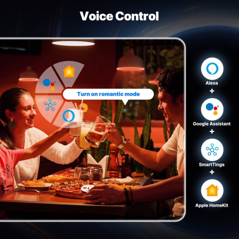 MOES Matter WiFi Lampadina Smart Edison E27