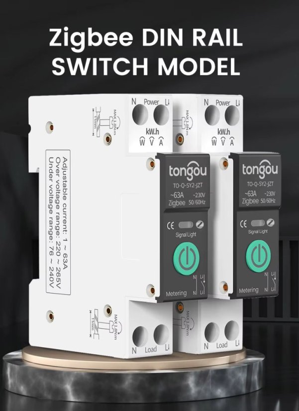Chayo (Tongou) TO-Q-SY2 : Tuya Smart Schalter 1-63A