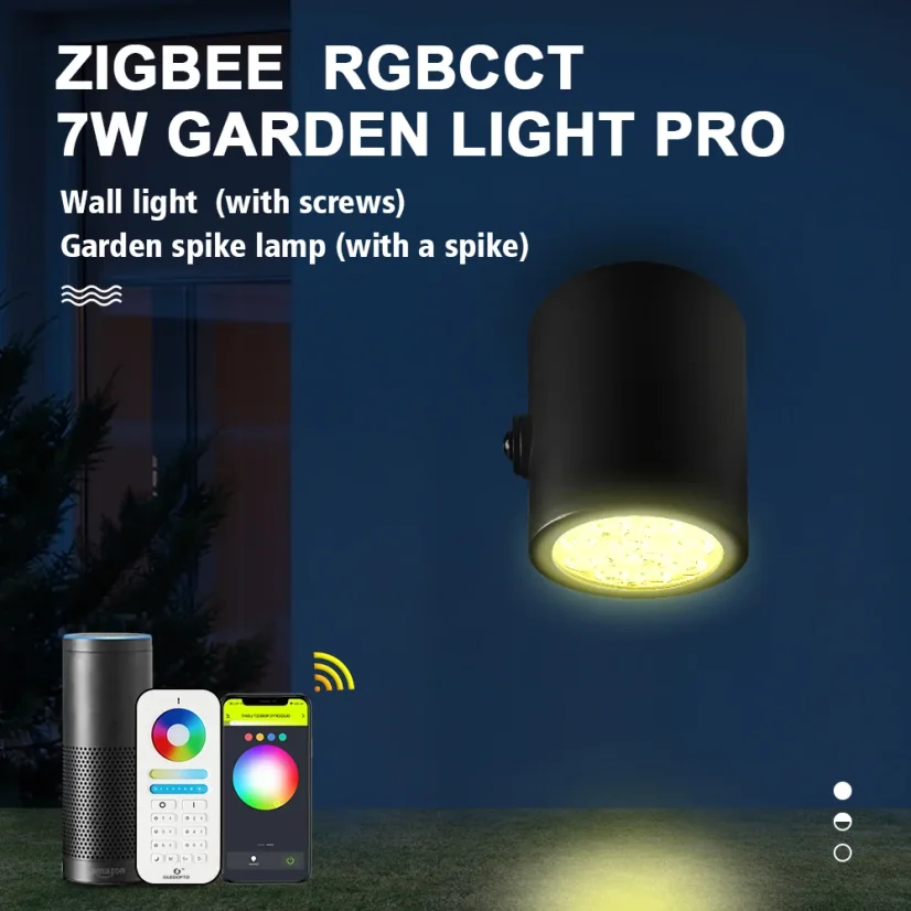 GLEDOPTO GL-G-004P - Zigbee 3.0 Pro RGB+CCT reflektor ogrodowy 7W 230V IP66