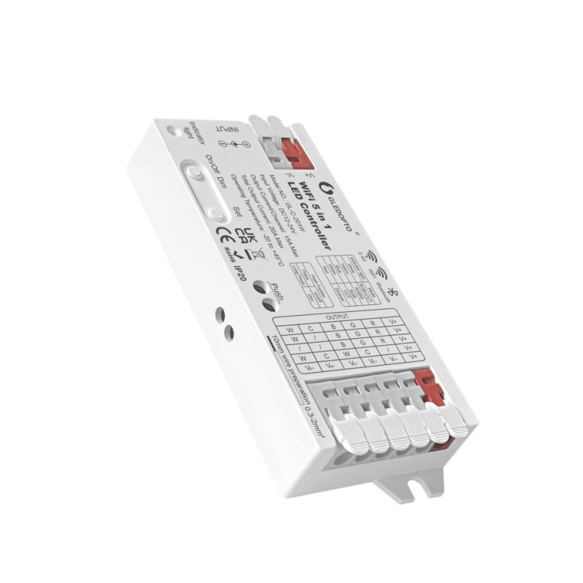 GLEDOPTO GL-C-201W - Wi-Fi+RF Tuya 5-in-1 RGBW LED-Controller