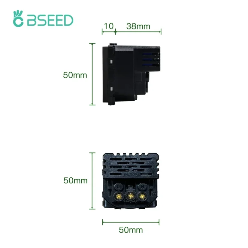 BSEED socket insert with USB-A and USB-C
