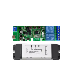 Interruttore relè smart Zigbee Tuya a 2 canali
