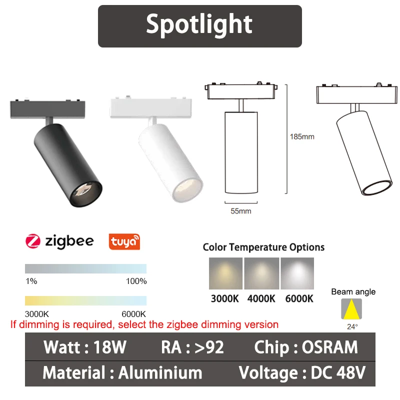 6mm Smart Zigbee spotlights