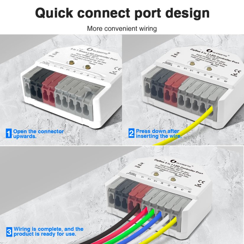 GLEDOPTO GL-C-301P - Ultra Mini ZigBee Pro+ 5in1 Smart LED Controller