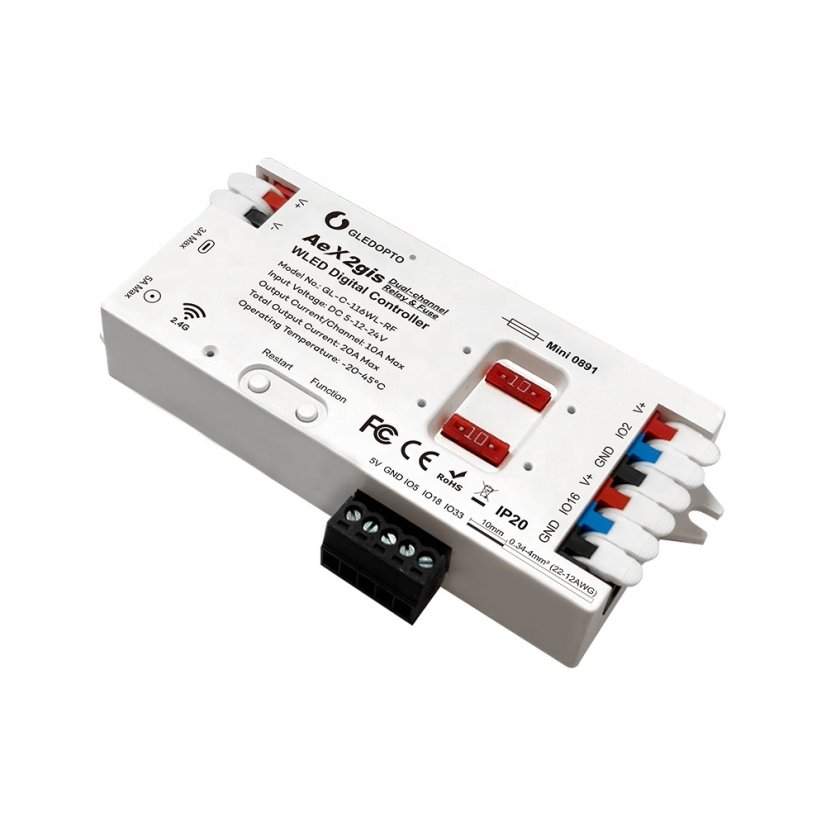 GLEDOPTO GL-C-116WL-RF WLED WiFi/2.4G RF řadič adresovatelných LED pásků