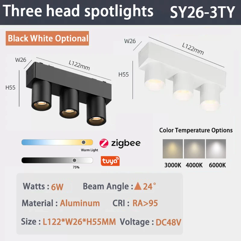 6mm Smart Zigbee spotlights