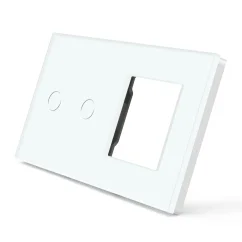 BSEED glass double panel for switches and sockets