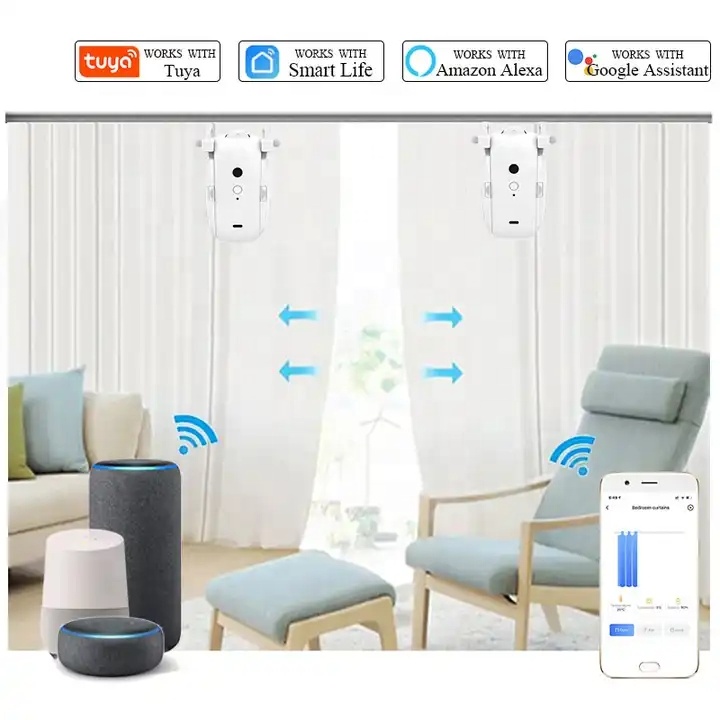 RSH 3 v 1 chytrý Zigbee robot na závěsy