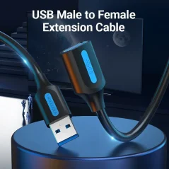 Vention Cavo di Estensione USB 3.0 Maschio a Femmina 0,5m Nero