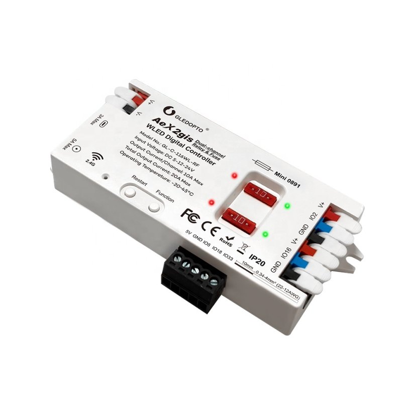 GLEDOPTO GL-C-116WL WiFi ESP32 WLED řadič adresovatelných LED pásků