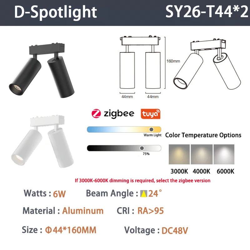 6mm Chytré Zigbee bodová světla
