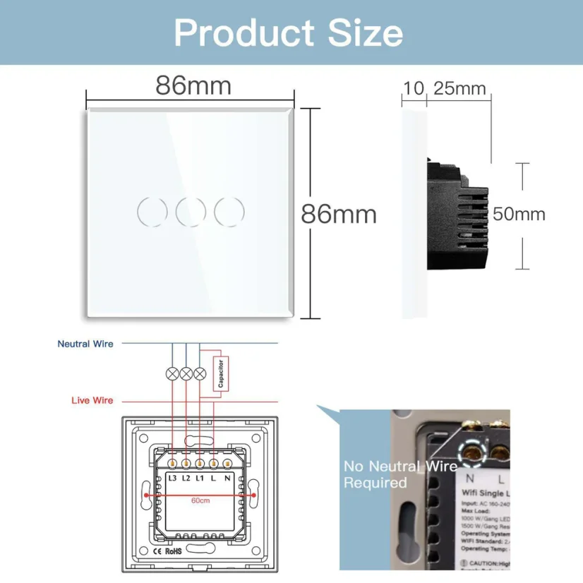 BSEED WiFi Smart Switch