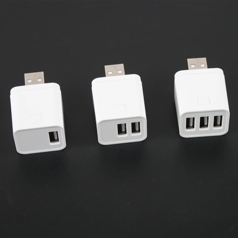 Adattatore micro USB Smart WiFi/Zigbee - Colore: Bianco, Protocollo: Zigbee 3.0, Numero di prese: 3