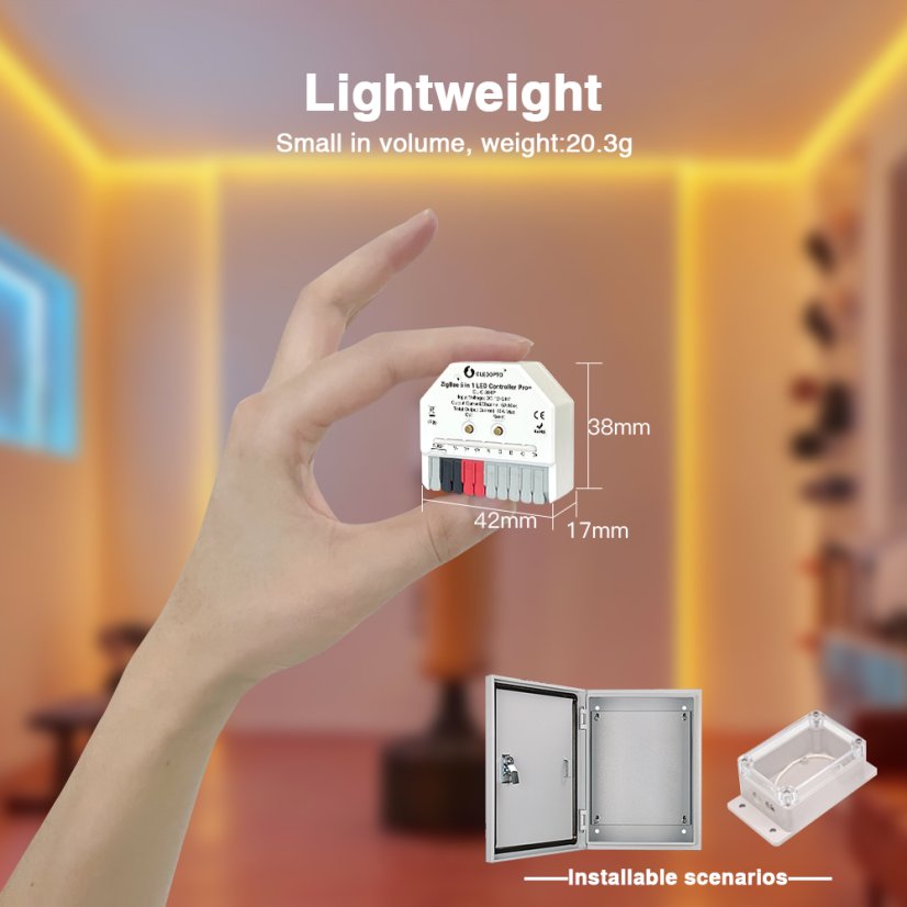 GLEDOPTO GL-C-301P - Ultra Mini ZigBee Pro+ 5in1 Smart LED Controller