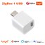 Adattatore micro USB Smart WiFi/Zigbee - Colore: Bianco, Protocollo: Zigbee 3.0, Numero di prese: 3