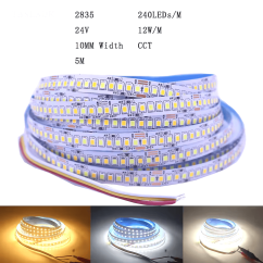 LED pásik - CCT 240 leds/m, IP20, 24V