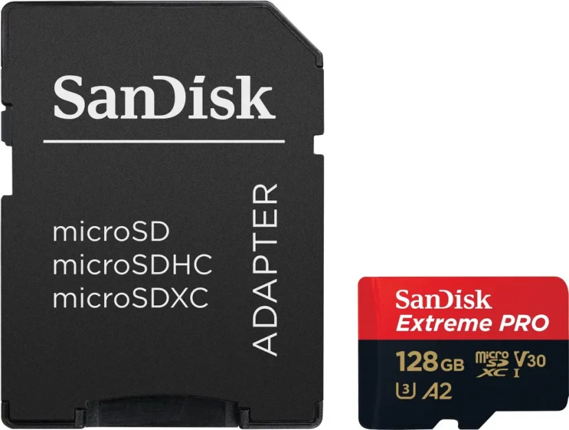 SanDisk microSDXC 128GB Extreme PRO + RescuePRO Deluxe + adapter SD
