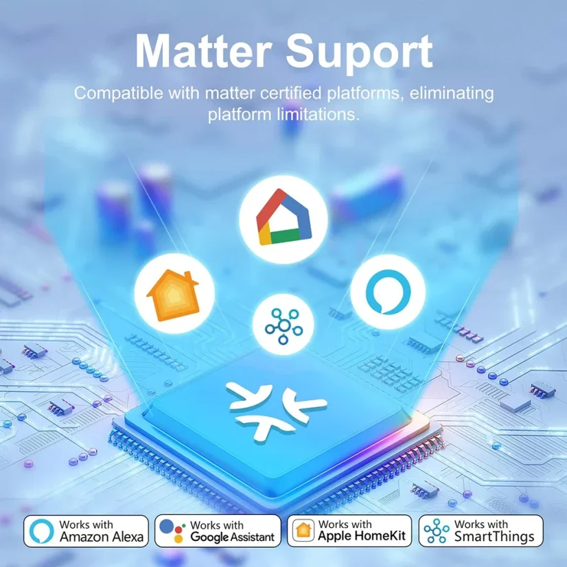 Matter Wi-Fi smart socket - Maximum load: 16A