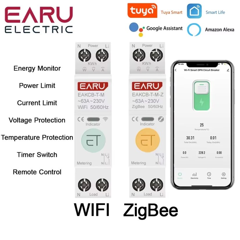 EARU ELECTRIC intelligenter Schutzschalter 1 - 63 A