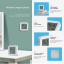 Smart Bluetooth temperature and humidity sensor with LED screen