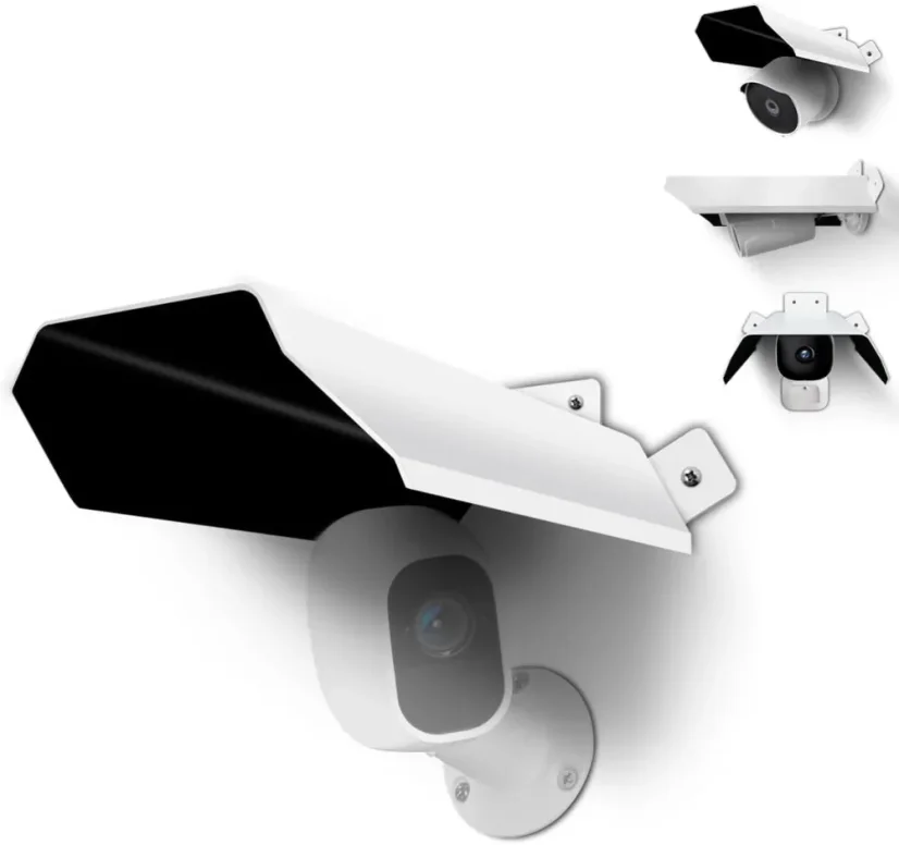 Copertura Universale in Alluminio per Sole e Pioggia per Telecamere di Sicurezza da Esterno