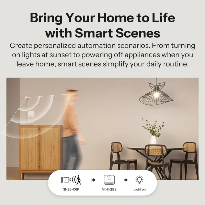 SONOFF MINI DUO 2-Gang Matter over WiFi intelligenter Schalter | MINI-2GS