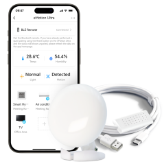 LinknLink eMotion Ultra – 60GHz mmWave Radar Wi-Fi Smart Presence Sensor with IR Blaster, Light, Temperature & Humidity Sensors