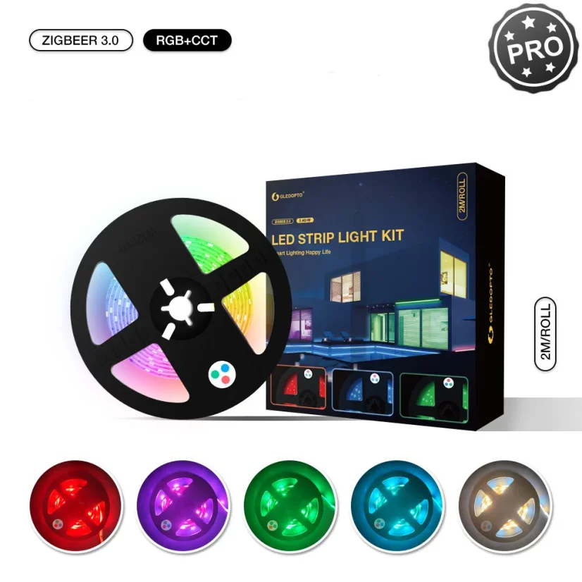 GLEDOPTO GL-C-004P - Zigbee Pro 12V LED Streifen Kit