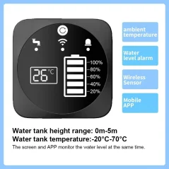 Tuya Kit Sensore di Livello del Liquido WiFi con Display