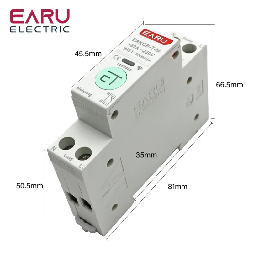 EARU ELECTRIC intelligenter Schutzschalter 1 - 63 A