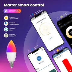 MOES Matter Smart Bulb E14