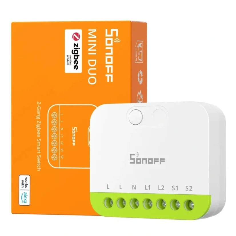 SONOFF MINI DUO 2-gang Zigbee chytrý spínač | MINI-ZB2GS
