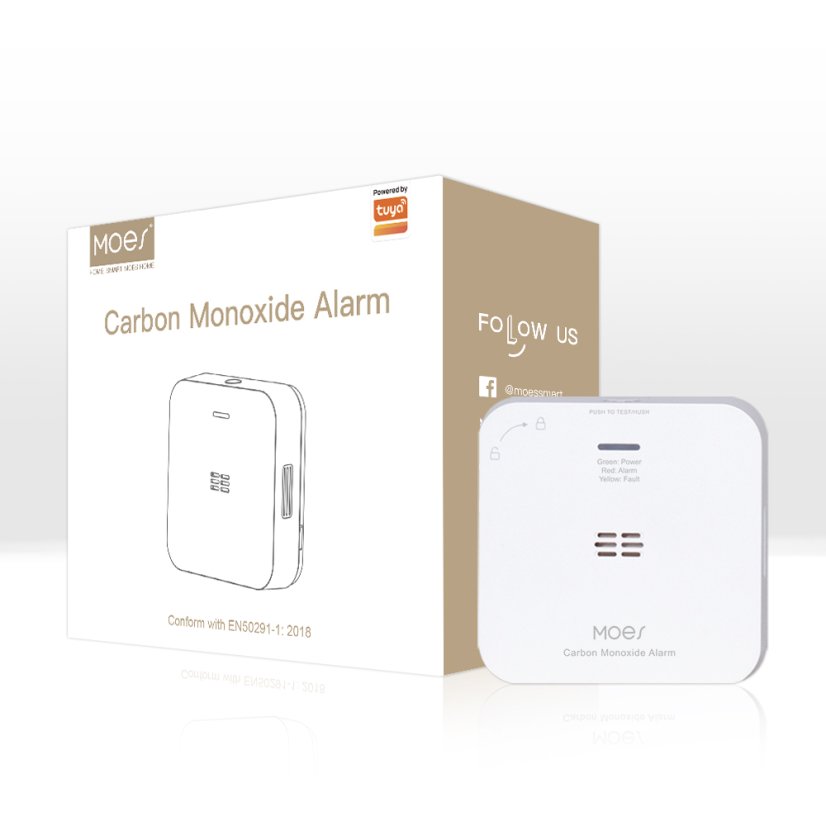 MOES Carbon Monoxide Alarm - Zigbee