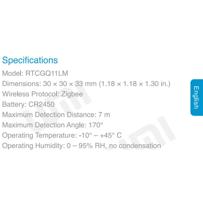 Aqara Smart Zigbee Bewegungssensor RTCGQ11LM
