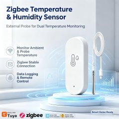 Sensore di Temperatura Haozee Zigbee con Sonda Esterna