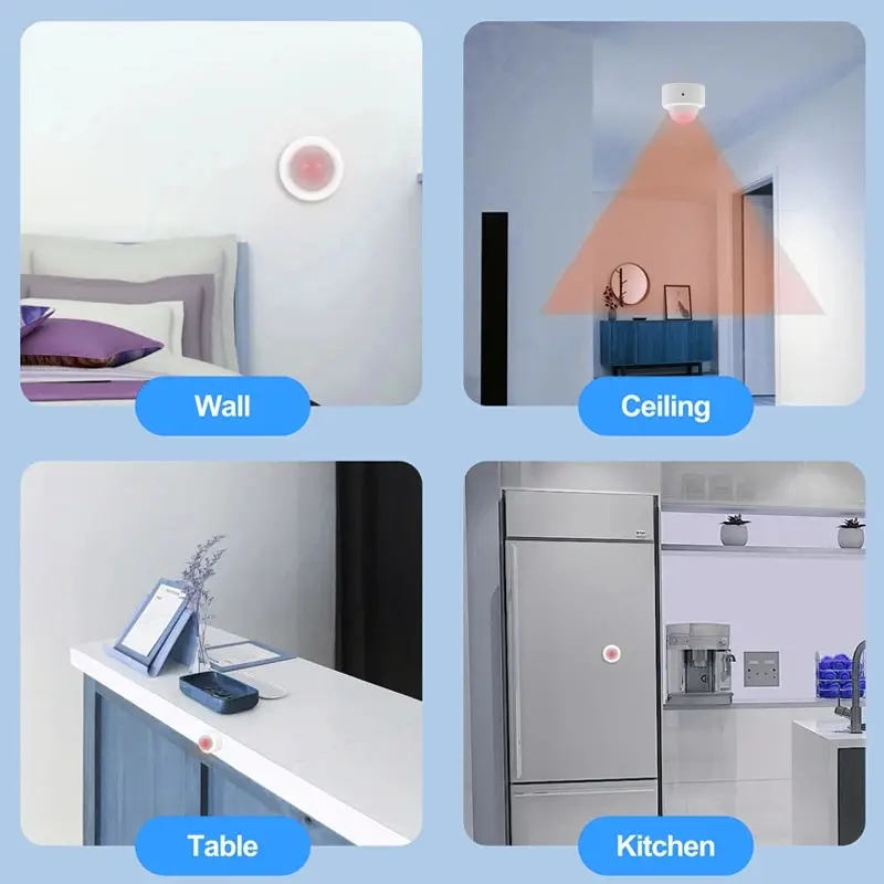 Mini-Zigbee-PIR-Bewegungssensor mit Lux-Sensor
