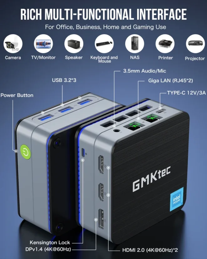GMKtec NucBox G2 Mini PC – Intel 12. gen Alder Lake N100