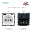BSEED socket insert with USB-A and USB-C