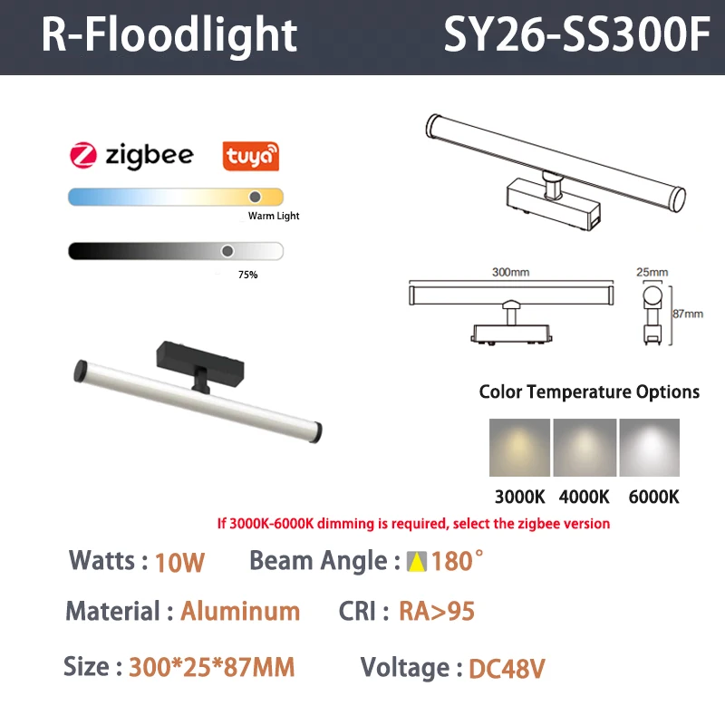 6mm Chytré Zigbee reflektorové magnetické svetlá