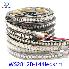 LED pásik - 1m WS2812B 144 led, IP67, biela PCB