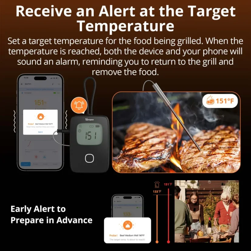 SONOFF BBQ Fleischthermometer BMT-01