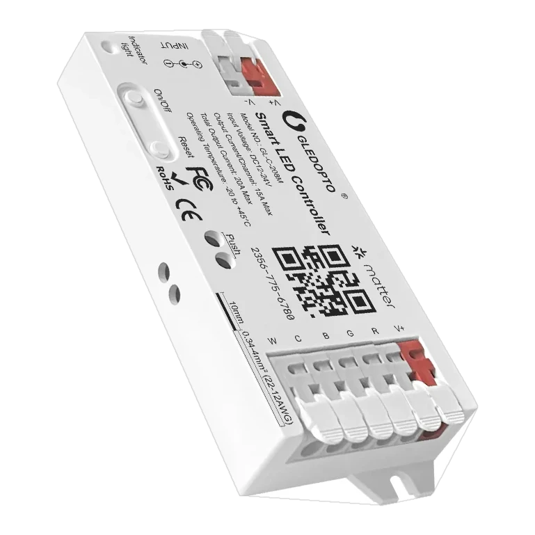 GLEDOPTO GL-C-208M - Matter über Wi-Fi RGBCCT LED Streifen Controller 20A (ACK)