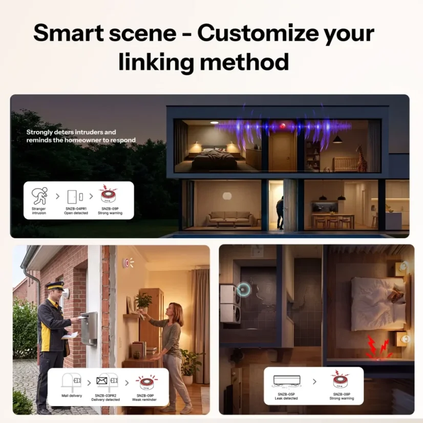SONOFF Zigbee SenseGuard vnitřní siréna | SNZB-09P