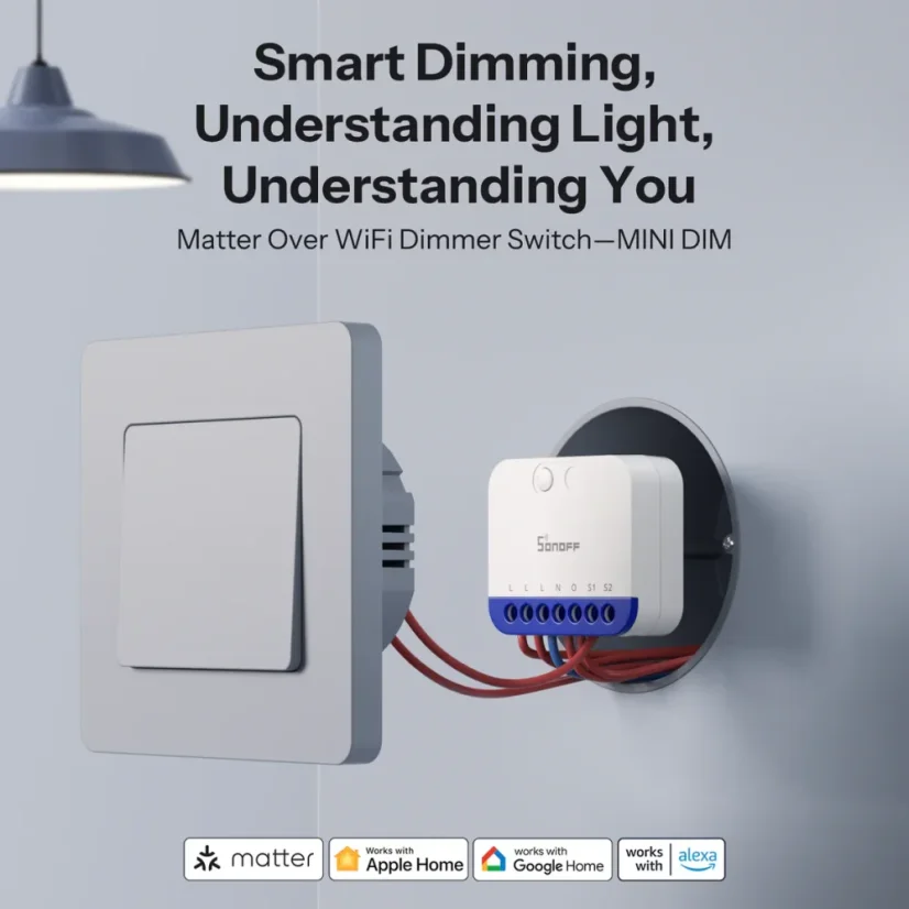 SONOFF MINI Extreme Matter Über WiFi Dimmer Schalter | MINI-DIM