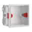 Square electrical installation box 86mm