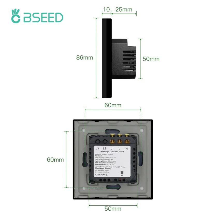 BSEED WiFi Smart Switch