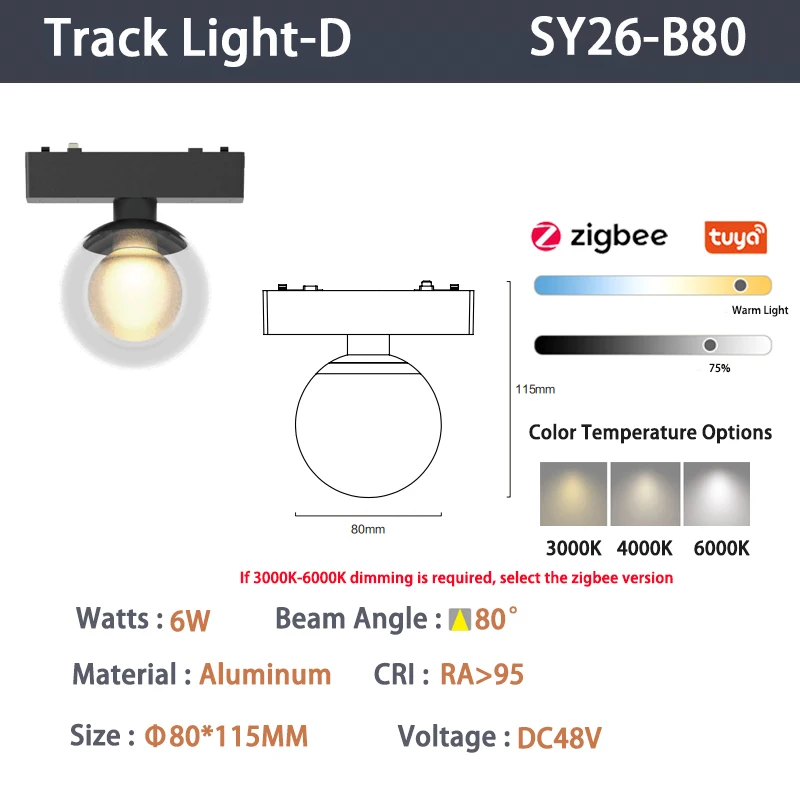 6mm rails - Smart Zigbee Other Lights