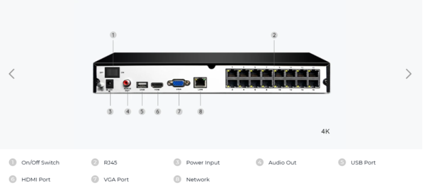 Reolink RLK16-800B8 16-kanálový 8MP PoE bezpečnostný kamerový systém